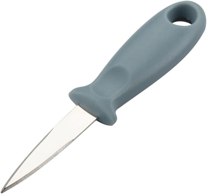 Cabilock Oyster Shucking Knife, Stainless Steel Oyster Shucker with Plastic Handle, Non-slip Clam Opener, Seafood Opening Tools for Shellfish