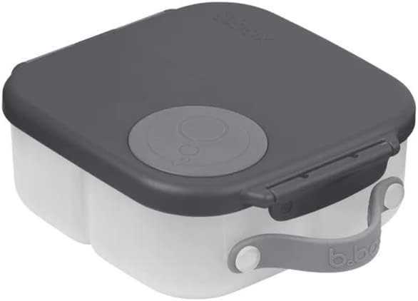 b.box Mini Lunch Box 2-Pack, Leak Proof Bento Box for Kids, 3 Compartment Snack Containers Ages 3+, Lunchbox for Daycare + School, Dishwasher Safe, BPA-Free, PFAS-Free, 4.25 Cup - Blue + Green