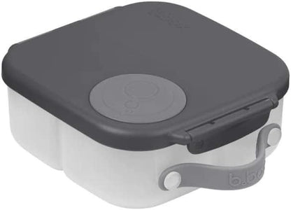 b.box Mini Lunch Box 2-Pack, Leak Proof Bento Box for Kids, 3 Compartment Snack Containers Ages 3+, Lunchbox for Daycare + School, Dishwasher Safe, BPA-Free, PFAS-Free, 4.25 Cup - Blue + Green