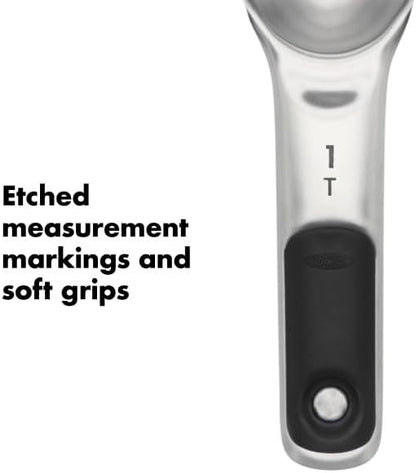 OXO Good Grips 4 Piece Stainless Steel Measuring Cups with Magnetic Snaps