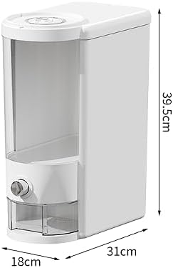 12 Lbs Rice Container with Measuring Cup, Upgraded Built-in Fresh Box, Cereal Dispenser Storage with Lids for Home Kitchen Pantry Rice Soybean Corn And large grain grains-White