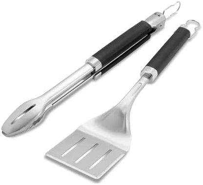 Weber® Precision Tongs & Spatula Grilling Tool Set, Stainless Steel