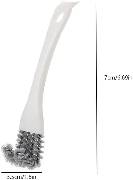 2 Pack Grill Cleaning Brush for BBQ Grill Grates, Kitchen Gap Cleaning Brush with Scraper, Detail Cleaning Tool for Stove Top, Sink, Oven Rack, Drain and Hard-to-Reach Areas