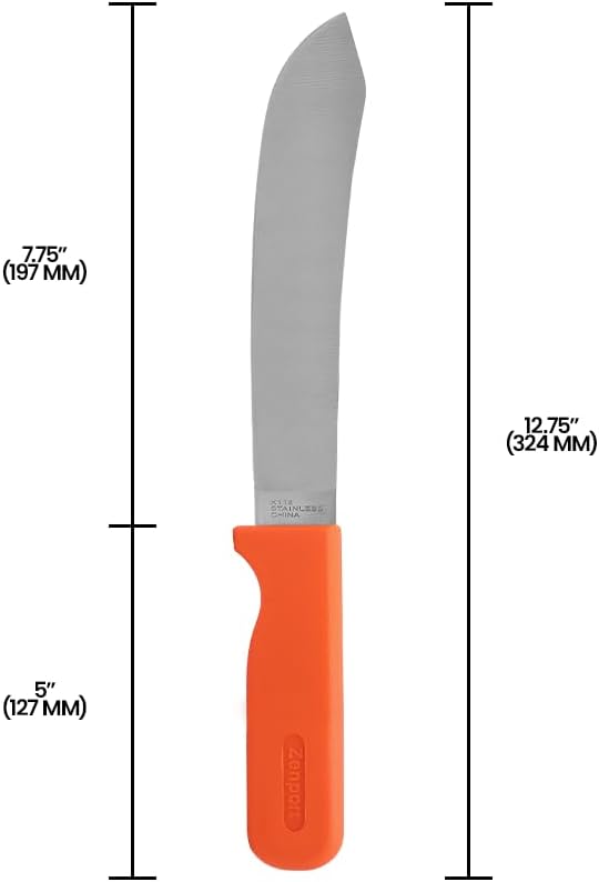 Zenport Crop Harvest Knife, Lettuce Trimmer, 7.25-Inch Blade