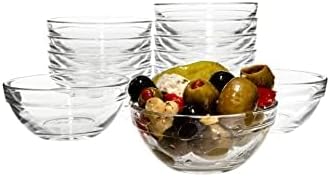 Vikko Small Glass Bowls,3.5 Inch Mise En Place Bowls, Set of 6 Glass Pinch Bowl, Prep Dish For Cooking, Sauce Bowl, Snack, Dessert & Dip