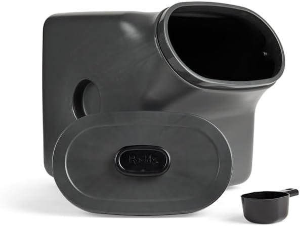 Reddy by Petco Black Airtight Food Storage Container for Dogs Large 50 lbs.