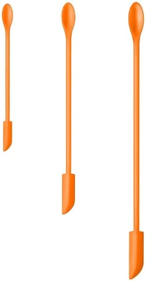 Silicone Spatula Set 3Pcs, Mini Jar Scraper for Makeup & Food