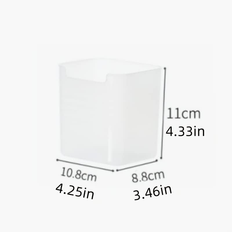 Refrigerator Organizer Box, Fridge Side Door Storage Containers Plastic Translucent Set of 3