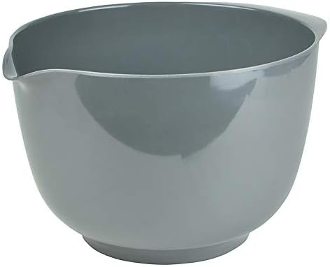 Hutzler Classic 2 Liter Melamine Mixing Bowl, Gray