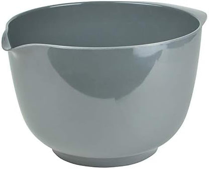 Hutzler Classic 2 Liter Melamine Mixing Bowl, Gray