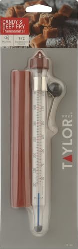 Taylor Precision Products Classic Line Candy/Deep Fry Thermometer, Clear, 8"" l (5978N)