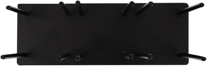 RW Base Black Iron Horizontal Portion Cup / Lid Organizer - 3 Section - 8 1/4" x 3" x 6" - 1 count box