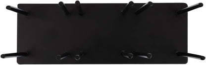 RW Base Black Iron Horizontal Portion Cup / Lid Organizer - 3 Section - 8 1/4" x 3" x 6" - 1 count box