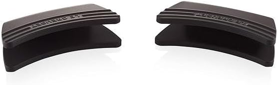 Le Creuset Silicone Set of 2 Handle Grips, 5" x 2 1/2" each, Black