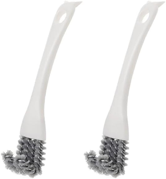 2 Pack Grill Cleaning Brush for BBQ Grill Grates, Kitchen Gap Cleaning Brush with Scraper, Detail Cleaning Tool for Stove Top, Sink, Oven Rack, Drain and Hard-to-Reach Areas
