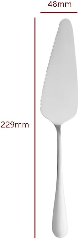 2pcs Silver Stainless Steel Cake Pie Server, 9.02in