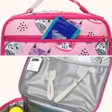 Bagseri Kids Lunch Bag Boys - Thermal Insulated Lunch Box Tote with Water Bottle Holder, Reusable Leak-Proof Kids Lunch Box for Daycare & School, Black Dinosaur (Containers Not Included)