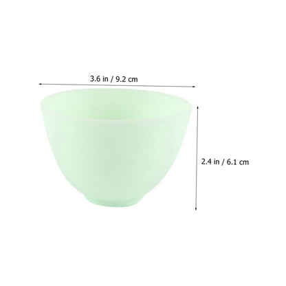 Didiseaon Silicone Mask Mixing Bowl Set 5pcs Facial Mask Mixing Bowl Spa Supplies Non-slip Easy to Clean
