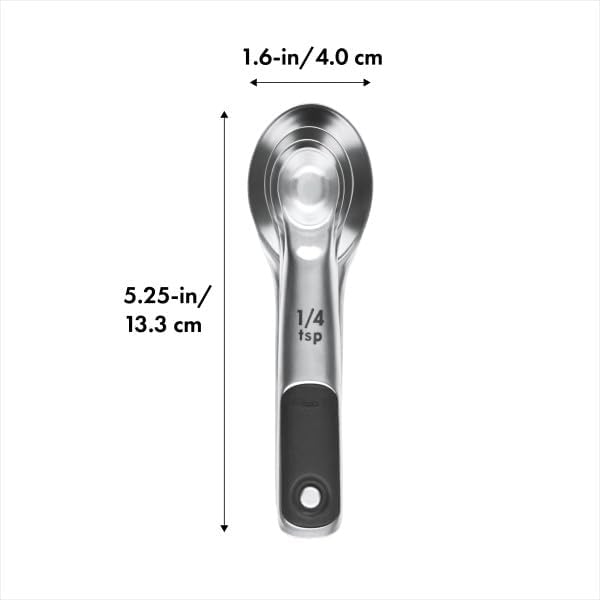 OXO Good Grips 4 Piece Stainless Steel Measuring Cups with Magnetic Snaps