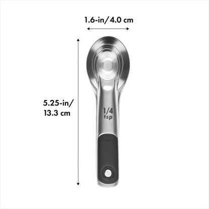 OXO Good Grips 4 Piece Stainless Steel Measuring Cups with Magnetic Snaps
