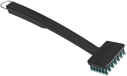 Charbroil Safer Cool-Clean Grill Brush – Grit-Infused Nylon Bristles for Cool Grates, Heavy-Duty Scraper, Built to Last 50,000+ Scrubs