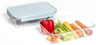 LocknLock LBF404RS5N Bisfree Modular Plus Food Storage Containers for Lunch, Meal Prep, Stackable, BPA-Free, Leakproof, Microwave, Dishwasher, Freezer-Safe, 10 Pieces, 5 Boxes and 5 Lids, Navy, 910ml