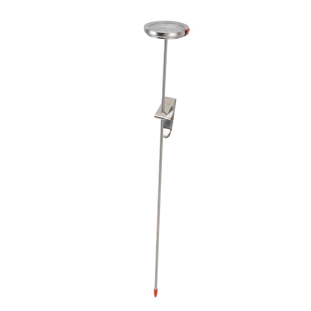 Stainless Steel Oil Fry Thermometer,Long Probe Food Temperature Gauge with Clip for Deep Frying,Candy,Milk,BBQ Cooking(M 30cm)