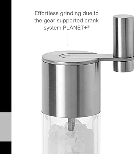 AdHoc Select Geared Salt or Pepper Grinder, Stainless Steel, 7.5"