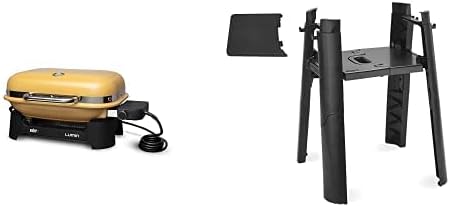 Weber Lumin Compact Outdoor Electric Barbecue Grill, Light Green - Great Small Spaces such as Patios, Balconies, and Decks, Portable and Convenient