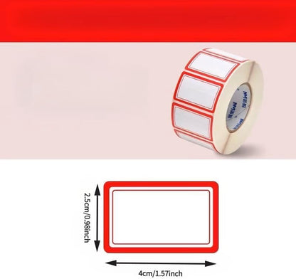 100-Pack Removable Freezer Labels, Waterproof Food Storage Stickers for Date & Contents Marking - Colors B