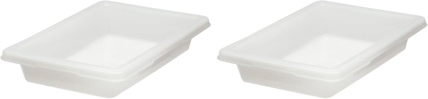 Rubbermaid Commercial Products Polycarbonate Food Storage Box/Tote, 2 Gallon, Clear, for Restaurant/Kitchen/Cafeteria