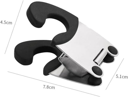 3Pcs Stainless Steel Pot Clip Spoon Holder for Kitchen Cooking