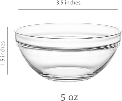 Sweejar Glass Mixing Bowls Set(set of 9),Nesting Bowls for Space Saving Storage,Great for Cooking,Baking,Prepping,Stackable Bowl Set…