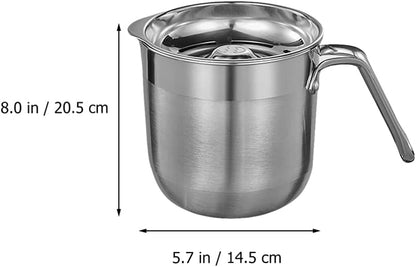 Angoily 1500ml Egg Separator, Stainless Steel Egg Yolk White Separator Tool