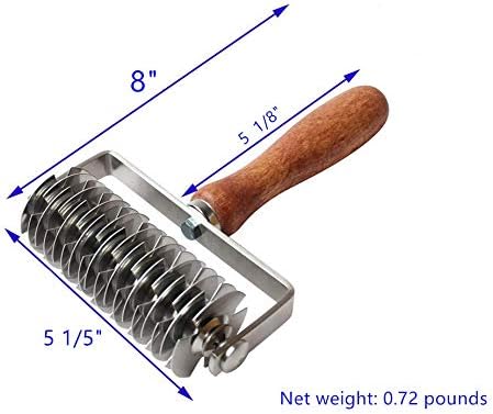 Pastry Lattice Roller Cutter, Stainless Steel Lattice Dough Cutter