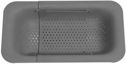 Collapsible Colander Over the Sink, Expandable Plastic Strainer Basket for Fruit, Pasta, Food, BPA Free
