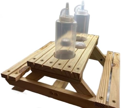 Homemade Picnic Table Condiment Holder, Ketchup & Mustard, Salt & Pepper Holder Caddy
