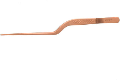 Mercer Culinary 18-8 Stainless Steel Chef Plating Tongs, Offset Tip, 6-1/2 Inch