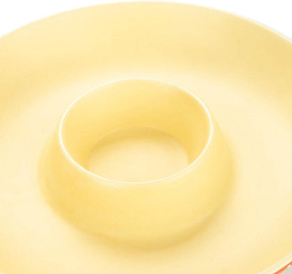Balvi Mexican Chip and Dip Platter: Hand-painted Ceramic, Tropical Style, Sombrero Pattern, Large Size, Glossy Finish, Reusable, Ideal for Party Appetizers and Snacks
