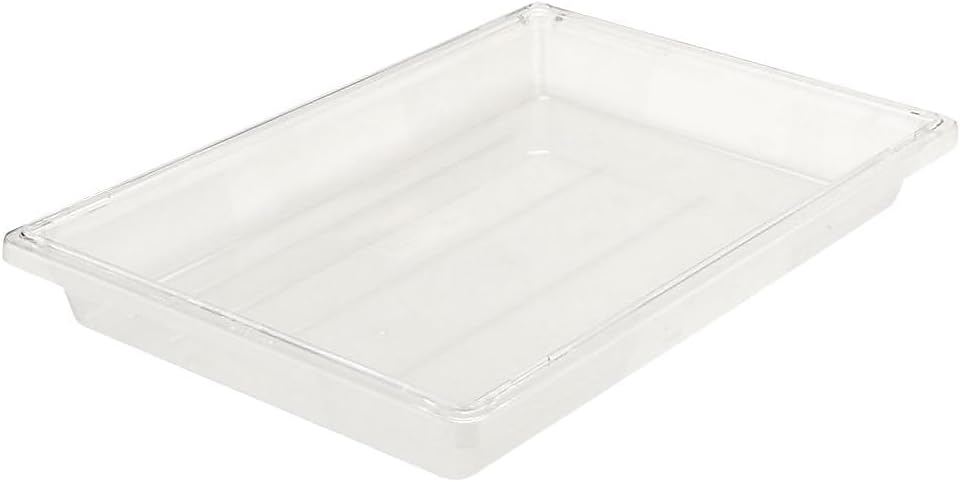 Rubbermaid Commercial Products Polycarbonate Food Storage Box/Tote, 2 Gallon, Clear, for Restaurant/Kitchen/Cafeteria
