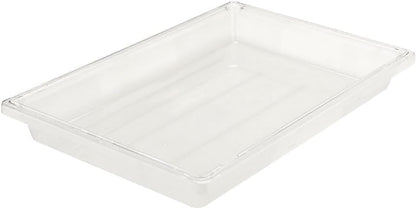 Rubbermaid Commercial Products Polycarbonate Food Storage Box/Tote, 2 Gallon, Clear, for Restaurant/Kitchen/Cafeteria