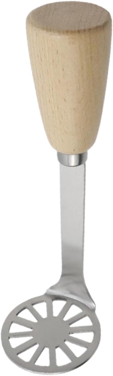5.9" Mini Potato Masher,Avocado Masher with Wood Non Slip Handle