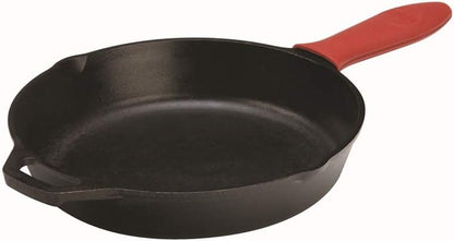 Lodge Silicone Hot Cast Iron Skillet Handle Holder, 5-5/8" L x 2", Red & ASAHH41 Silicone Assist Handle Holder, Red, 5.5" x 2"