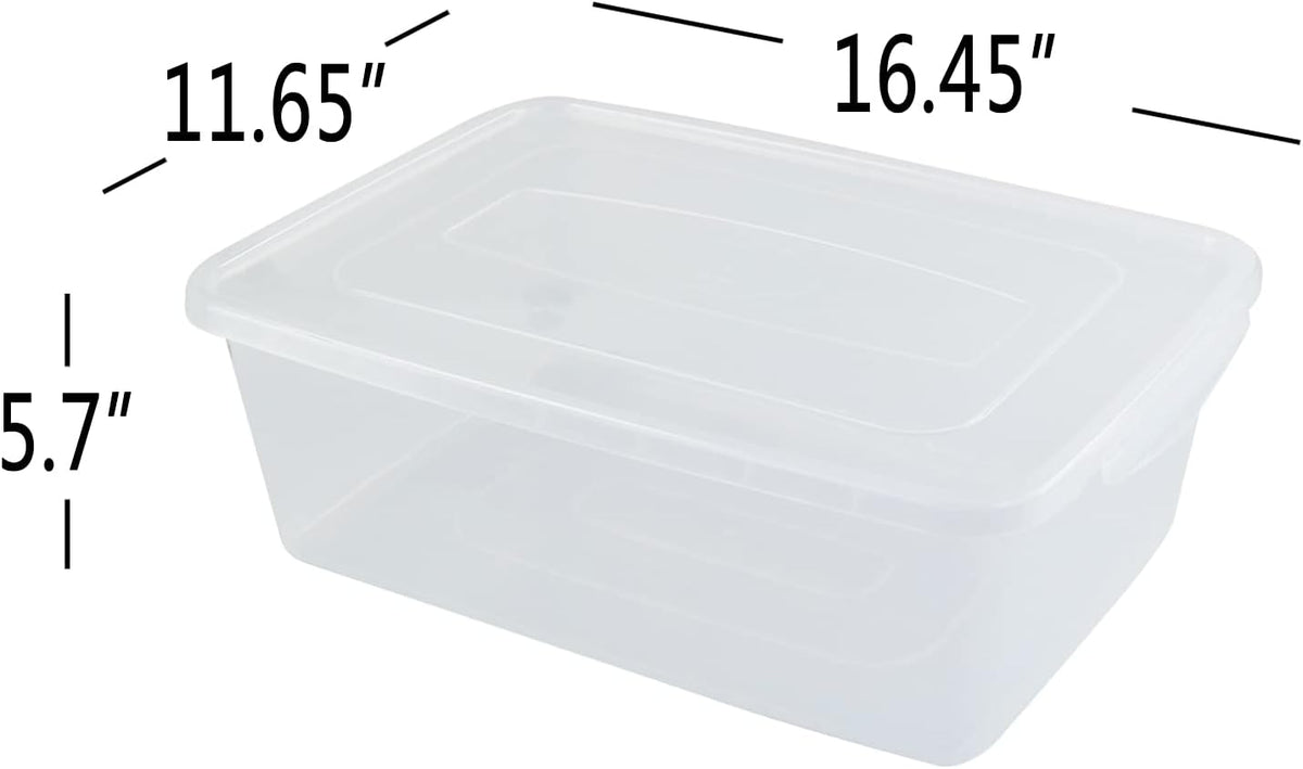 Vababa 2-Pack 16 L Pizza Dough Proofing Box with Lid, Dough Rising Box