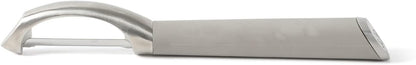 Calphalon Prime Straight Vegetable Peeler, Stainless Steel Peeler with Swivel Blade for Fruits & Vegetables, Weighted Handle for Control, Weighted Handle for Control