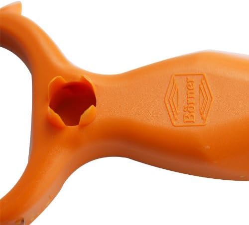 Börner Vegetable Peeler (6-in-1) • Garnishing Peeler with Grater • Multifunctional Peeler for Fruits & Vegetables • Fruit Peeler, Universal Peeler, Potato Peeler • Color: White