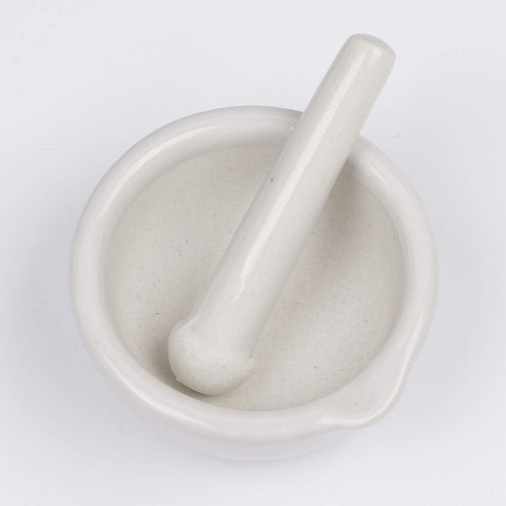 6ml Porcelain Pepper Mill Mortar Pestle Pugging Pot Garlic Spice Grinder Pharmacy Herbs Bowl Mill Crusher DIY Kitchen Gadget