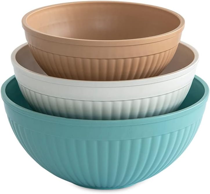 Nordic Ware Mini Prep and Serve Mixing Bowls Set, 4-Piece, Earth-Tones