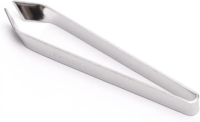 Tokyo Design Studio Fish Bone Tweezer Flat Type 11.8 cm 0335-562, Silver