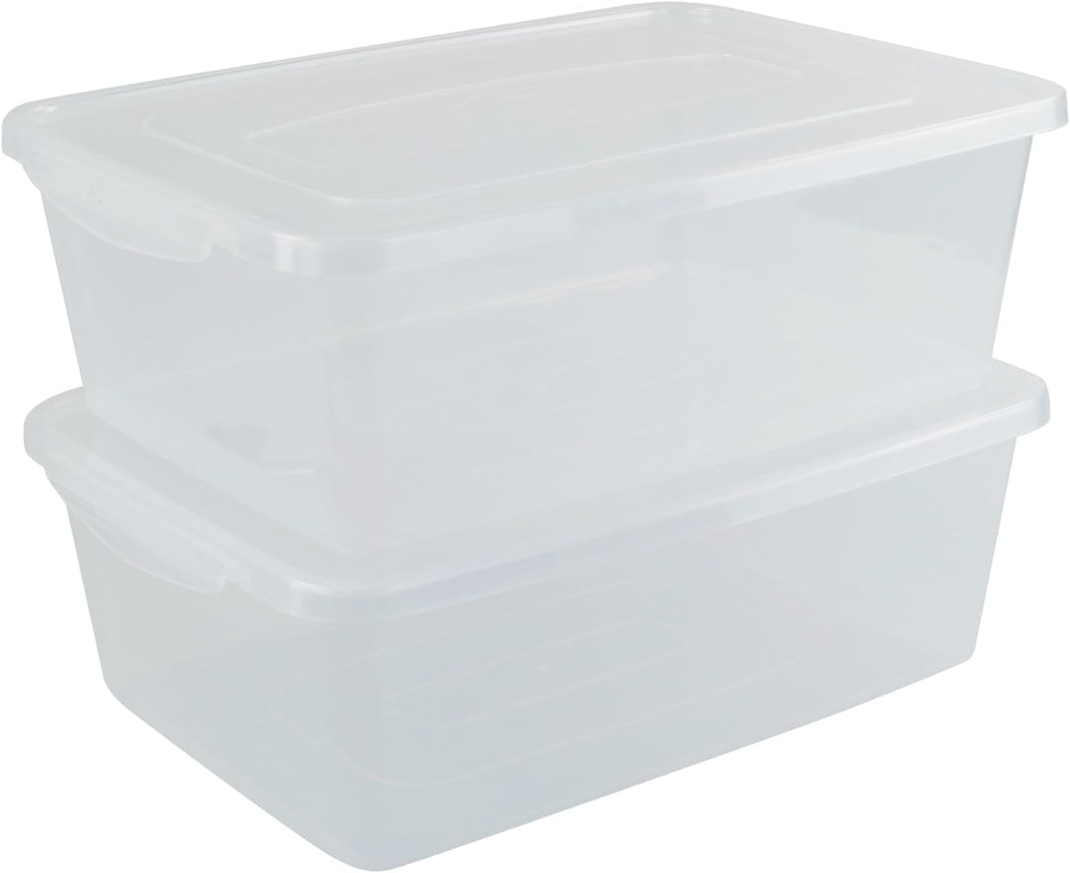 Vababa 2-Pack 16 L Pizza Dough Proofing Box with Lid, Dough Rising Box